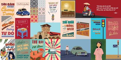 Wallpaper Art - Retro Saigon Vibes for a New Vietnamese Restaurant