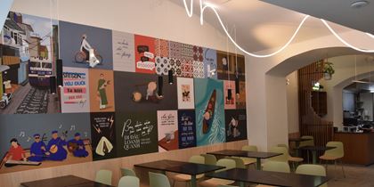 Wallpaper Art - Retro Saigon Vibes for a New Vietnamese Restaurant