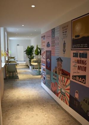 Wallpaper Art - Retro Saigon Vibes for a New Vietnamese Restaurant