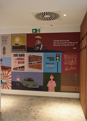 Wallpaper Art - Retro Saigon Vibes for a New Vietnamese Restaurant
